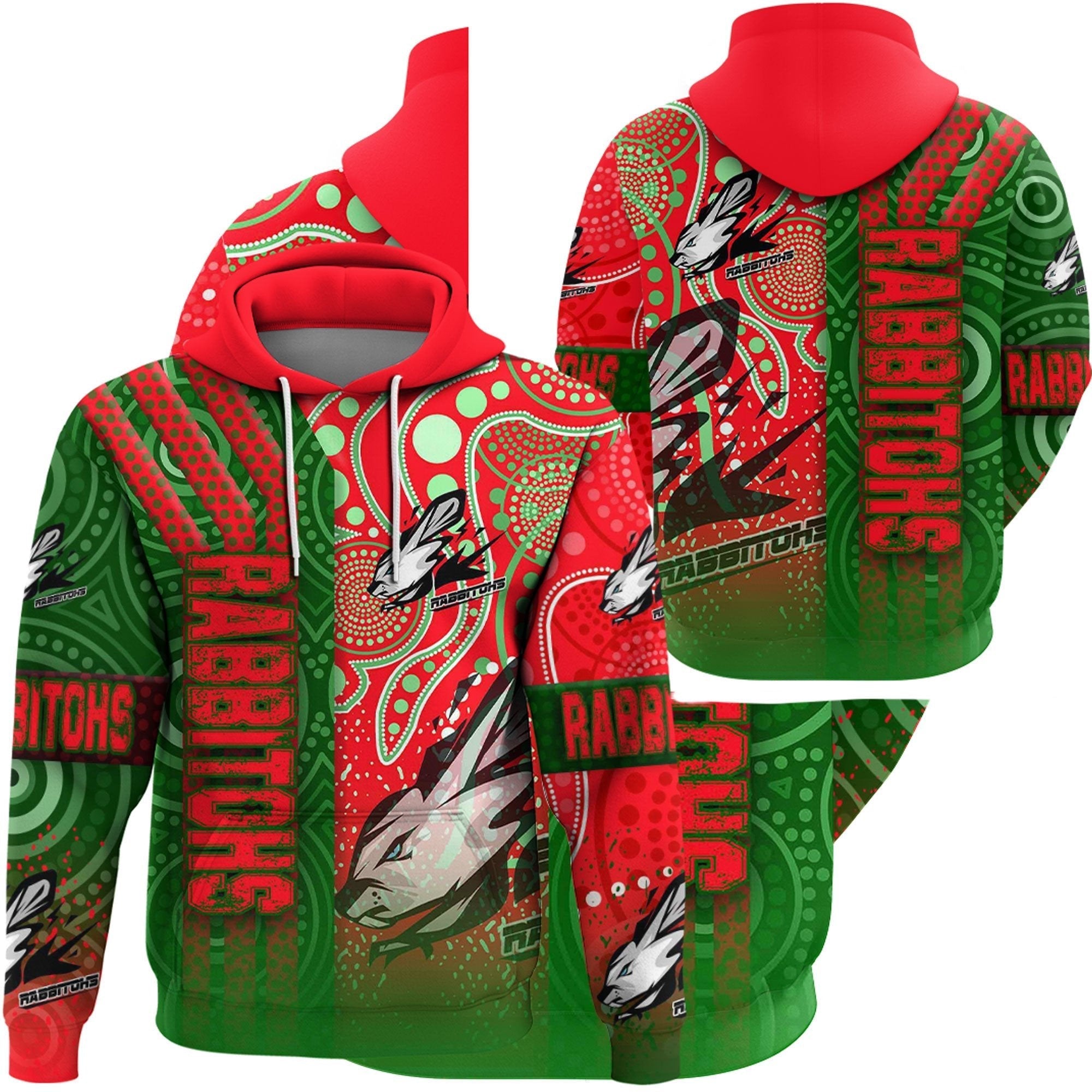Vibe Hoodie Clothing - South Sydney Rabbitohs Sporty Style Hoodie - Vibe Hoodie Shop