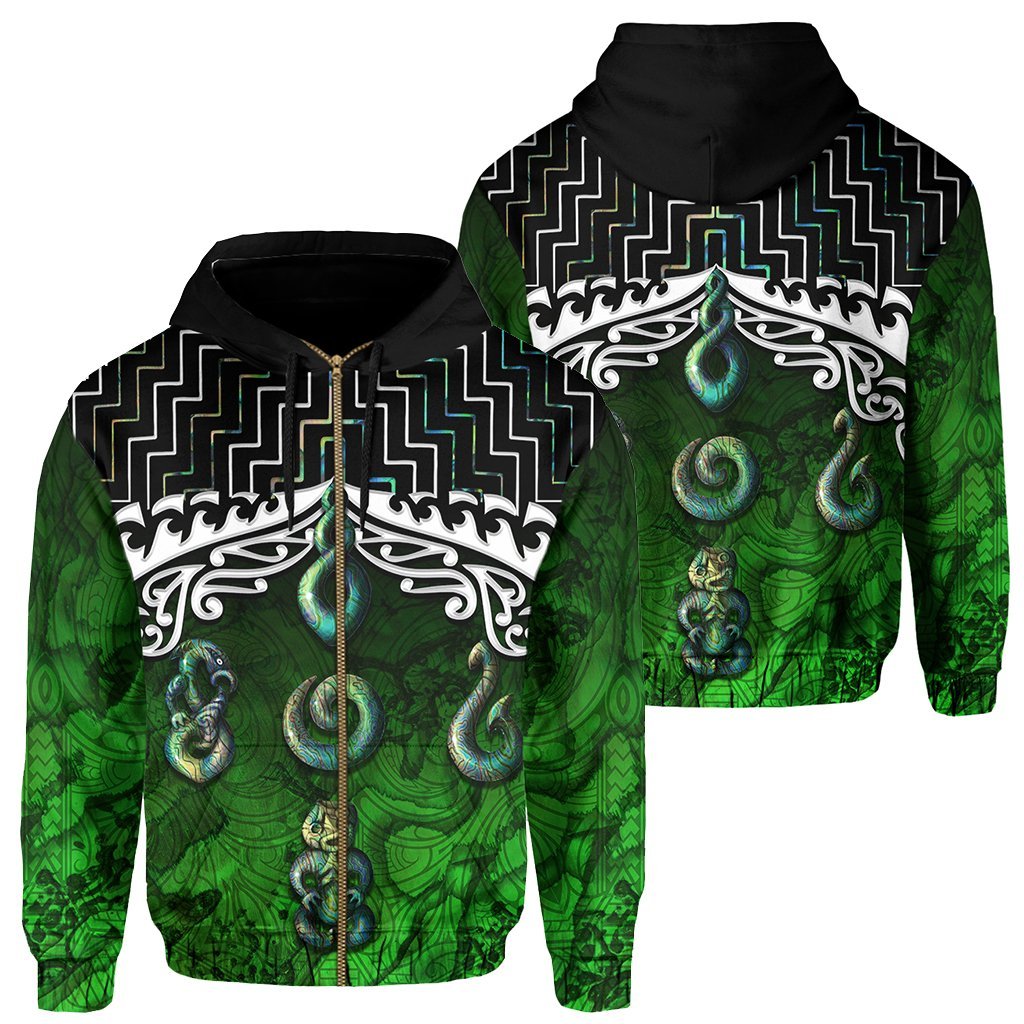 New Zealand Maori Hoodie, Poutama Maori Symbols Pullover Hoodie - Vibe Hoodie Shop