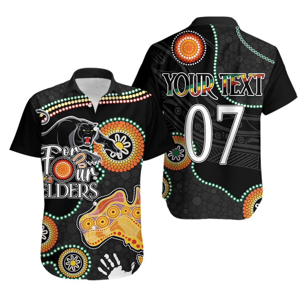 Personalised NAIDOC Week 2023 NRL Panther For Our Elders Hawaiian Shirt - Vibe Hoodie Shop