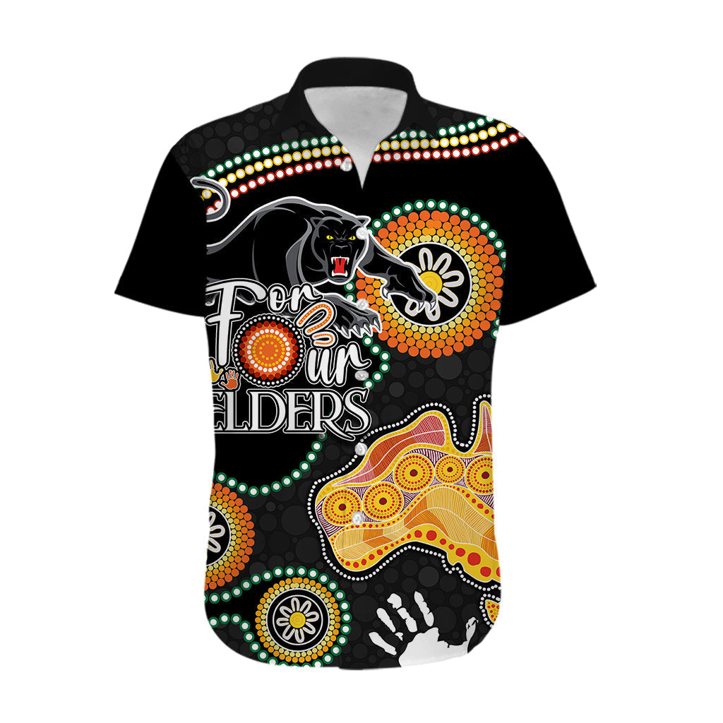 Personalised NAIDOC Week 2023 NRL Panther For Our Elders Hawaiian Shirt - Vibe Hoodie Shop