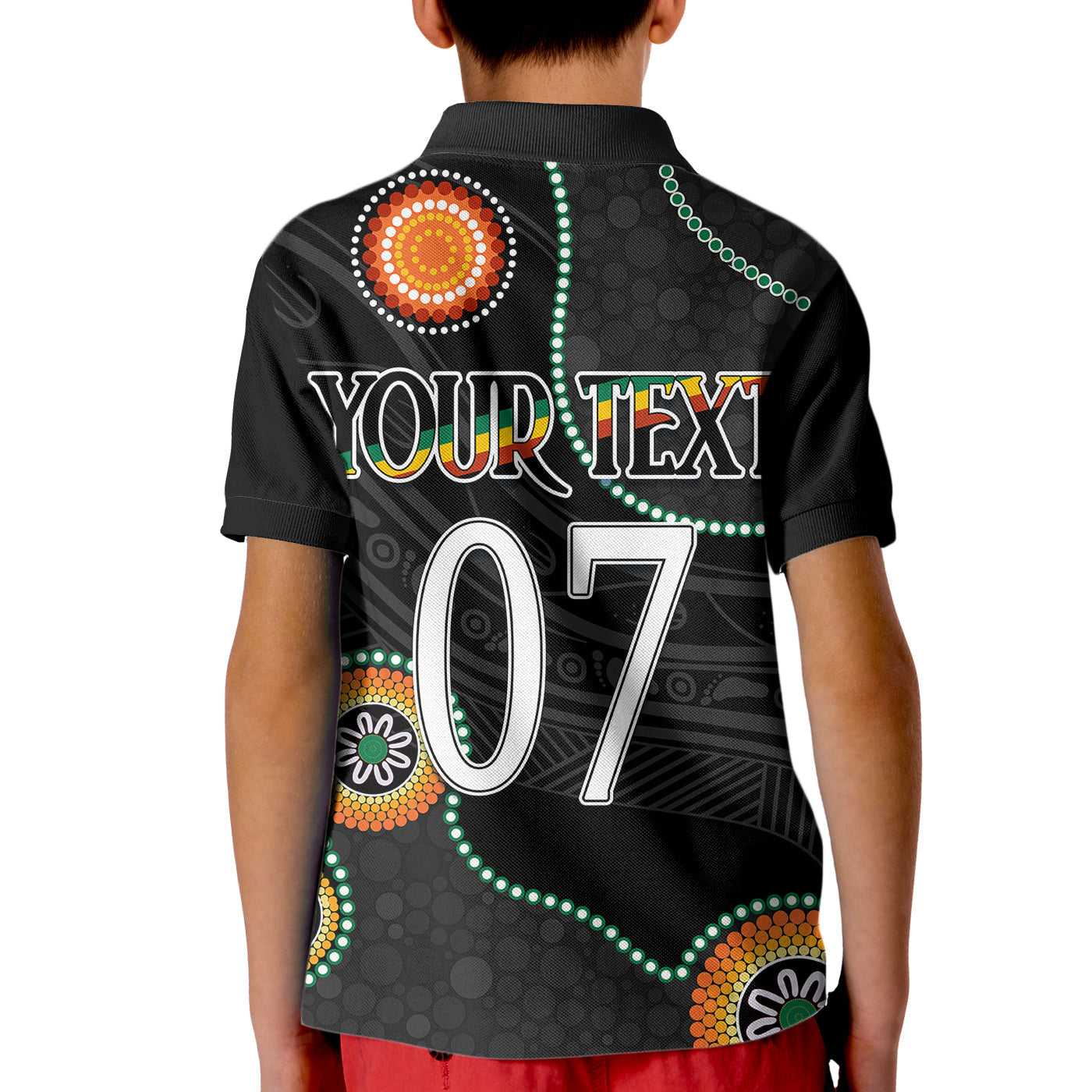 Personalised NAIDOC Week 2023 NRL Panther For Our Elders Kid Polo Shirt - Vibe Hoodie Shop