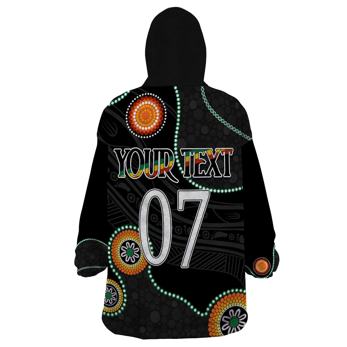 Personalised NAIDOC Week 2023 NRL Panther For Our Elders Wearable Blanket Hoodie - Vibe Hoodie Shop