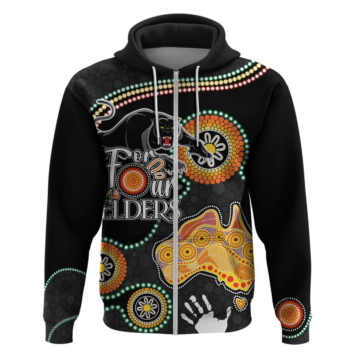 Personalised NAIDOC Week 2023 NRL Panther For Our Elders Hoodie LT7 - Vibe Hoodie Shop