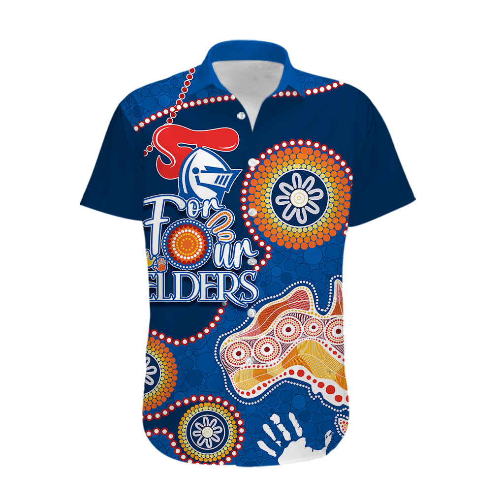 Personalised NAIDOC Week 2023 NRL Knights For Our Elders Hawaiian Shirt - Vibe Hoodie Shop