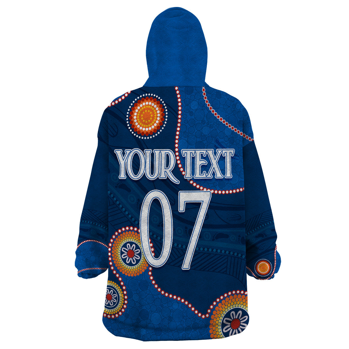 Personalised NAIDOC Week 2023 NRL Knights For Our Elders Wearable Blanket Hoodie - Vibe Hoodie Shop