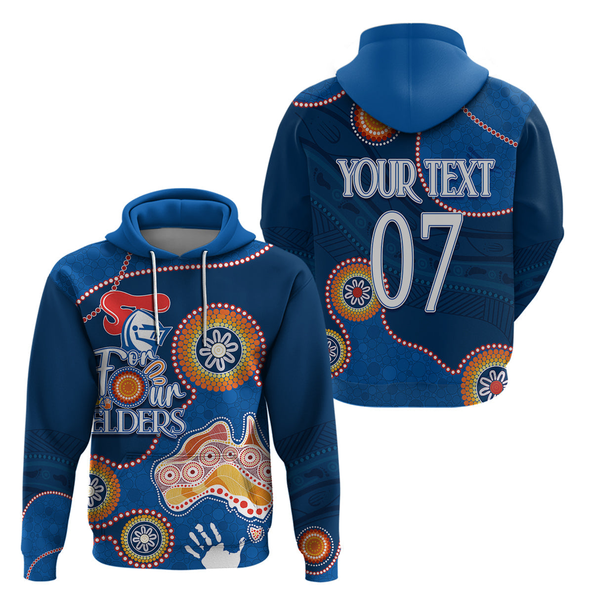 Personalised NAIDOC Week 2023 NRL Knights For Our Elders Hoodie LT7 - Vibe Hoodie Shop
