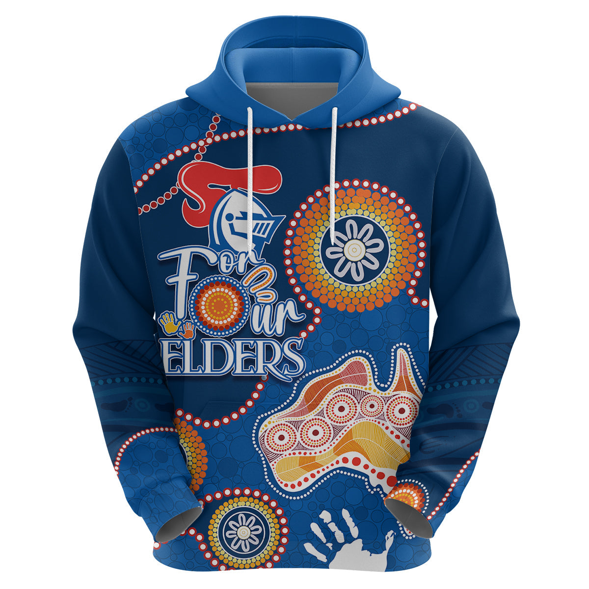 Personalised NAIDOC Week 2023 NRL Knights For Our Elders Hoodie LT7 - Vibe Hoodie Shop