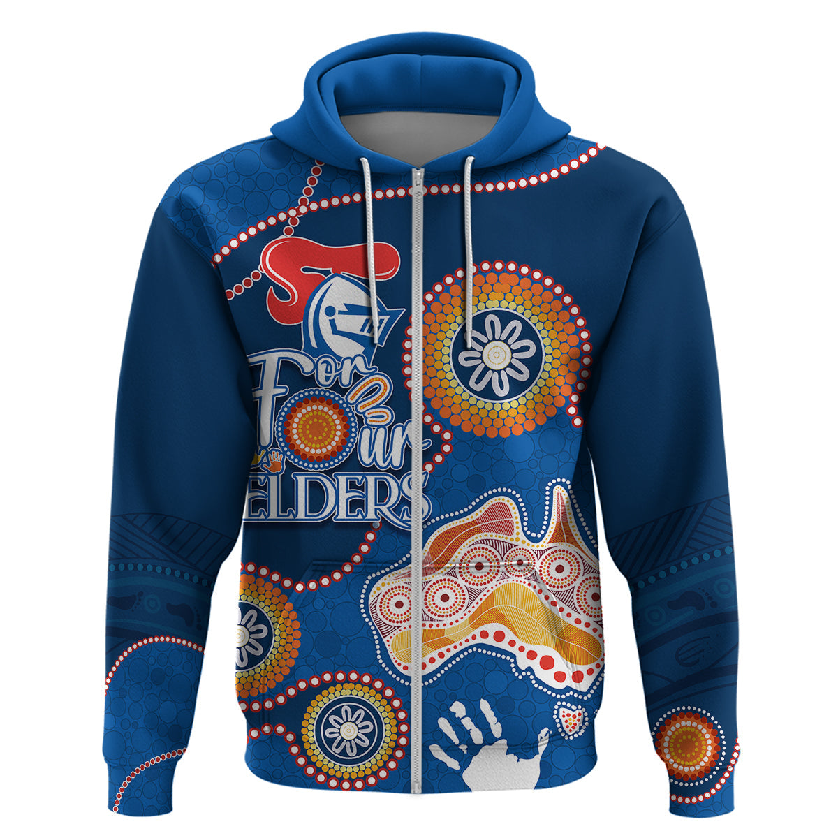 Personalised NAIDOC Week 2023 NRL Knights For Our Elders Hoodie LT7 - Vibe Hoodie Shop