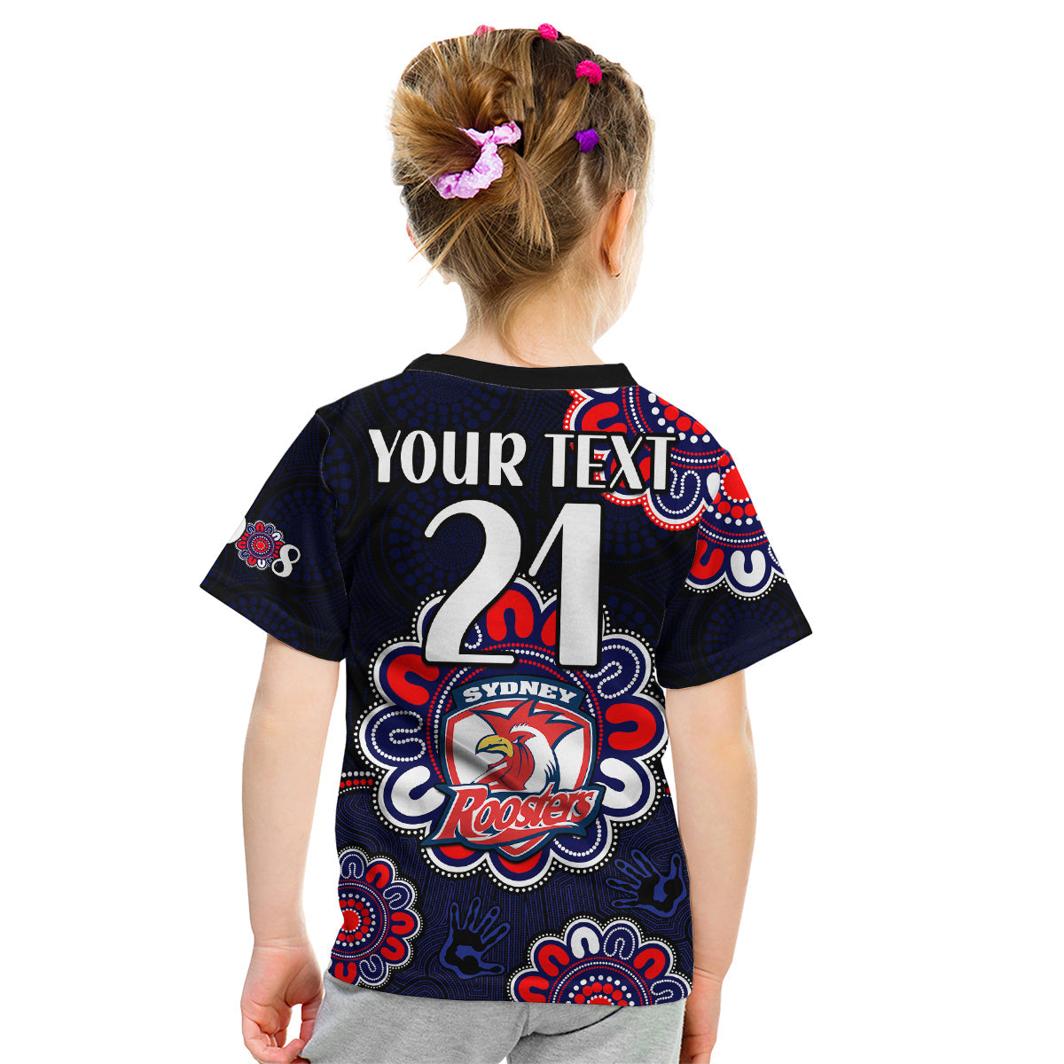 custom-personalised-nrl-sydney-roosters-rugby-1908-aboriginal-kid-t-shirt
