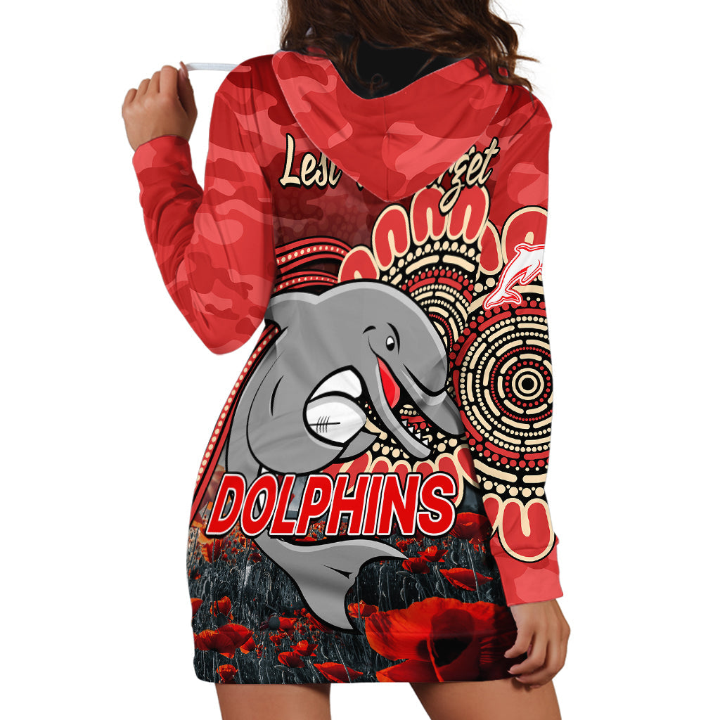 nrl-anzac-redcliffe-dolphins-poppy-flowers-hoodie-dress