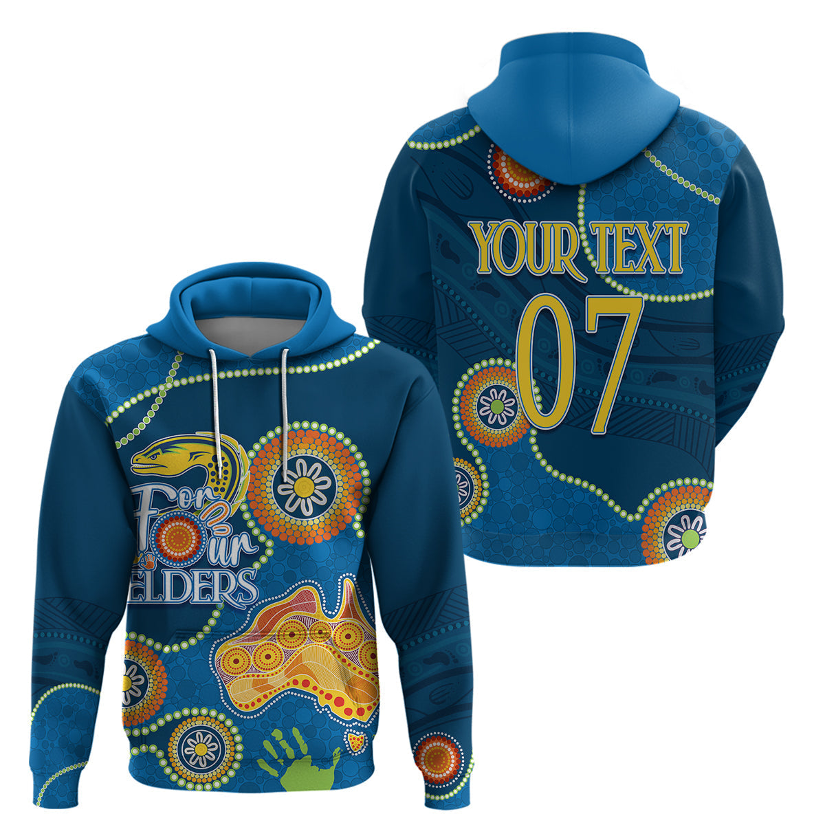 Personalised NAIDOC Week 2023 NRL Eels For Our Elders Hoodie LT7 - Vibe Hoodie Shop