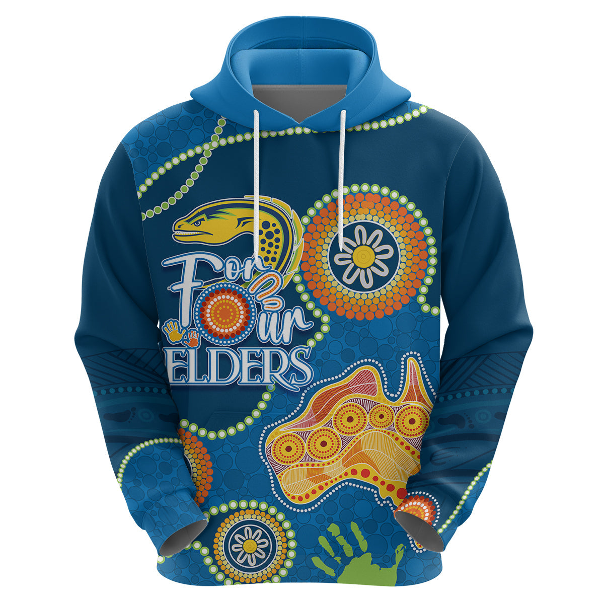 Personalised NAIDOC Week 2023 NRL Eels For Our Elders Hoodie LT7 - Vibe Hoodie Shop