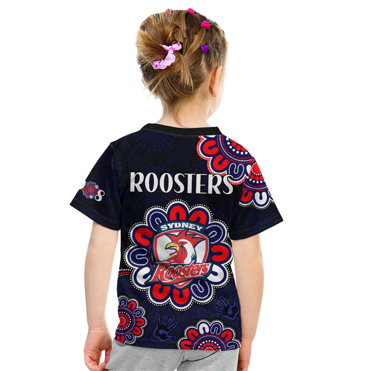 nrl-sydney-roosters-rugby-1908-aboriginal-kid-t-shirt