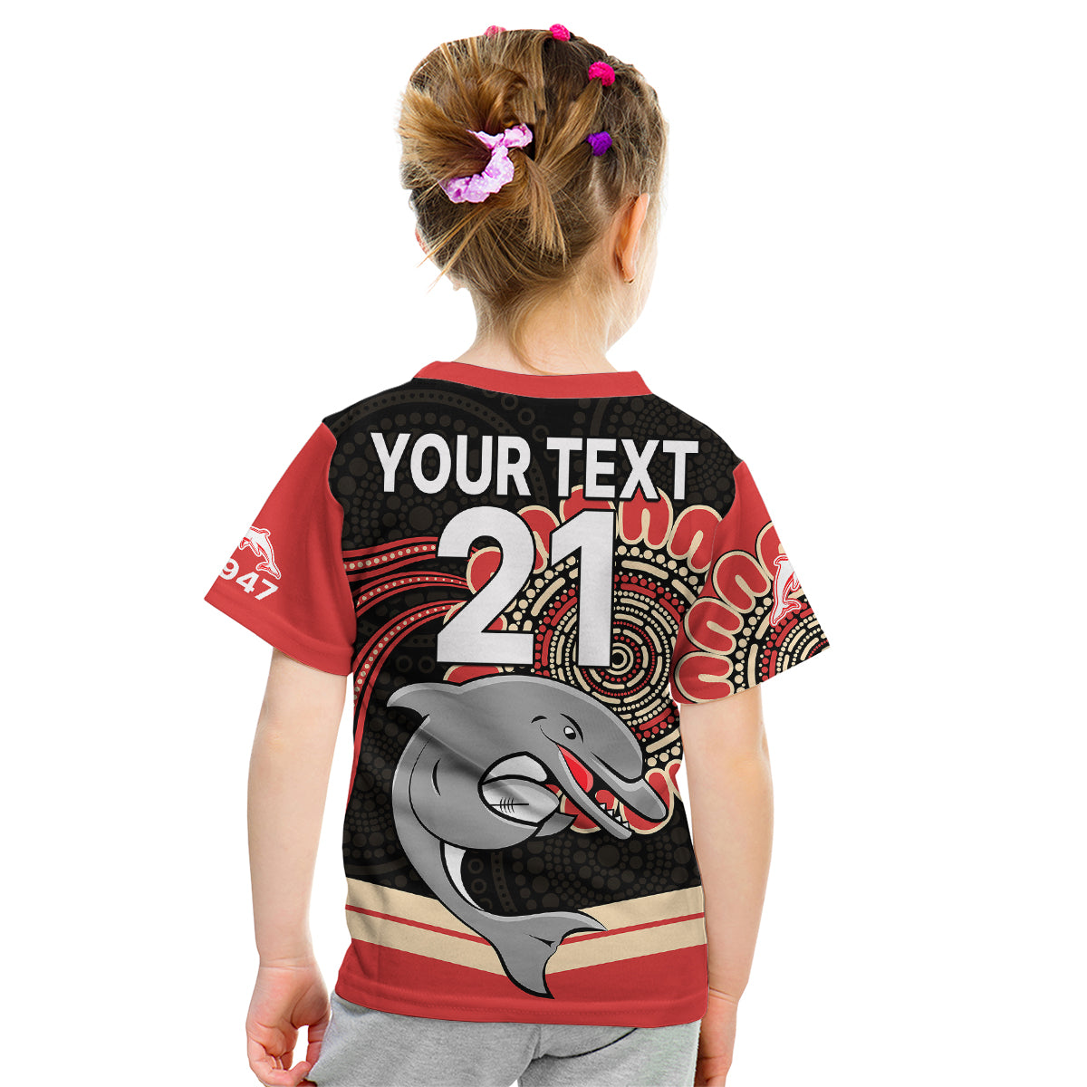 custom-personalised-nrl-redcliffe-dolphins-kid-t-shirt