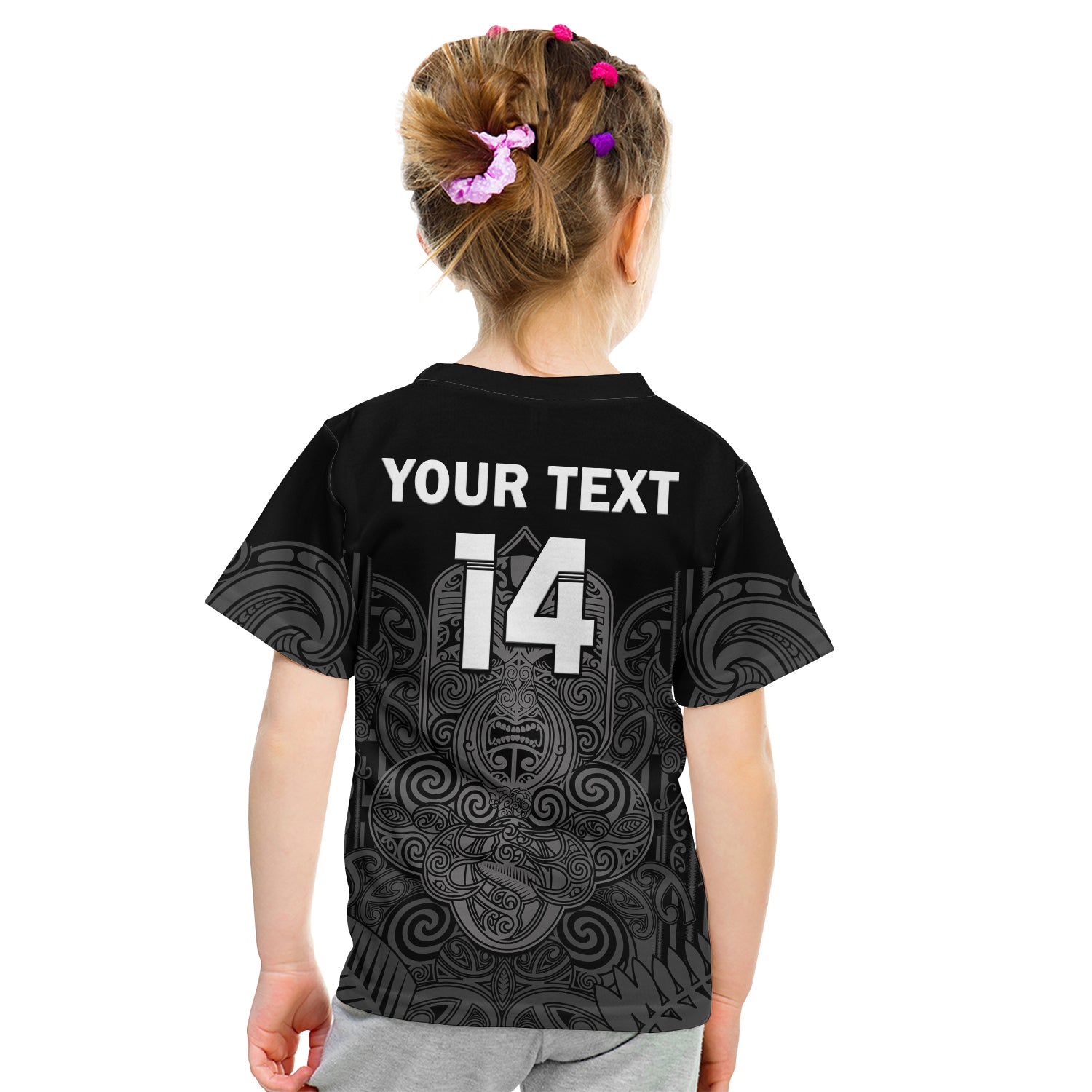 (Custom Text And Number) New Zealand Tiki Rugby T Shirt NZ Maori Koru Pattern Ver.01 - Vibe Hoodie Shop