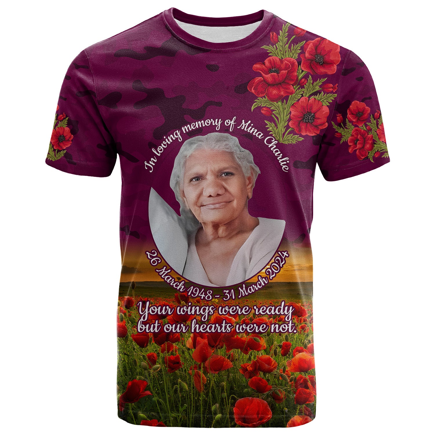 CUSTOMER REQUEST- In loving memory - 08/04/2024 - T Shirt - LT14