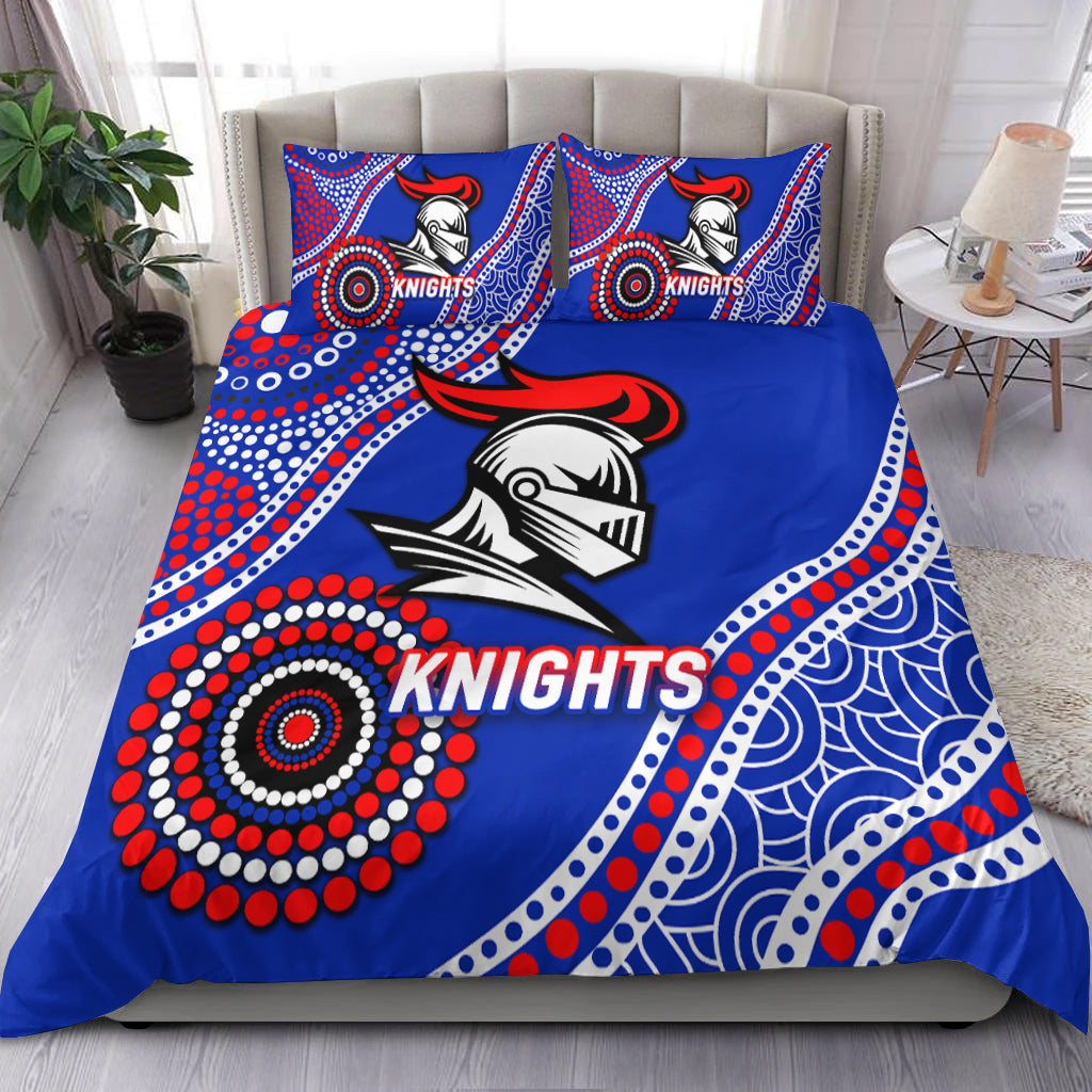 Knights Rugby 2022 Aboriginal Art Bedding Set - - Vibe Hoodie Shop