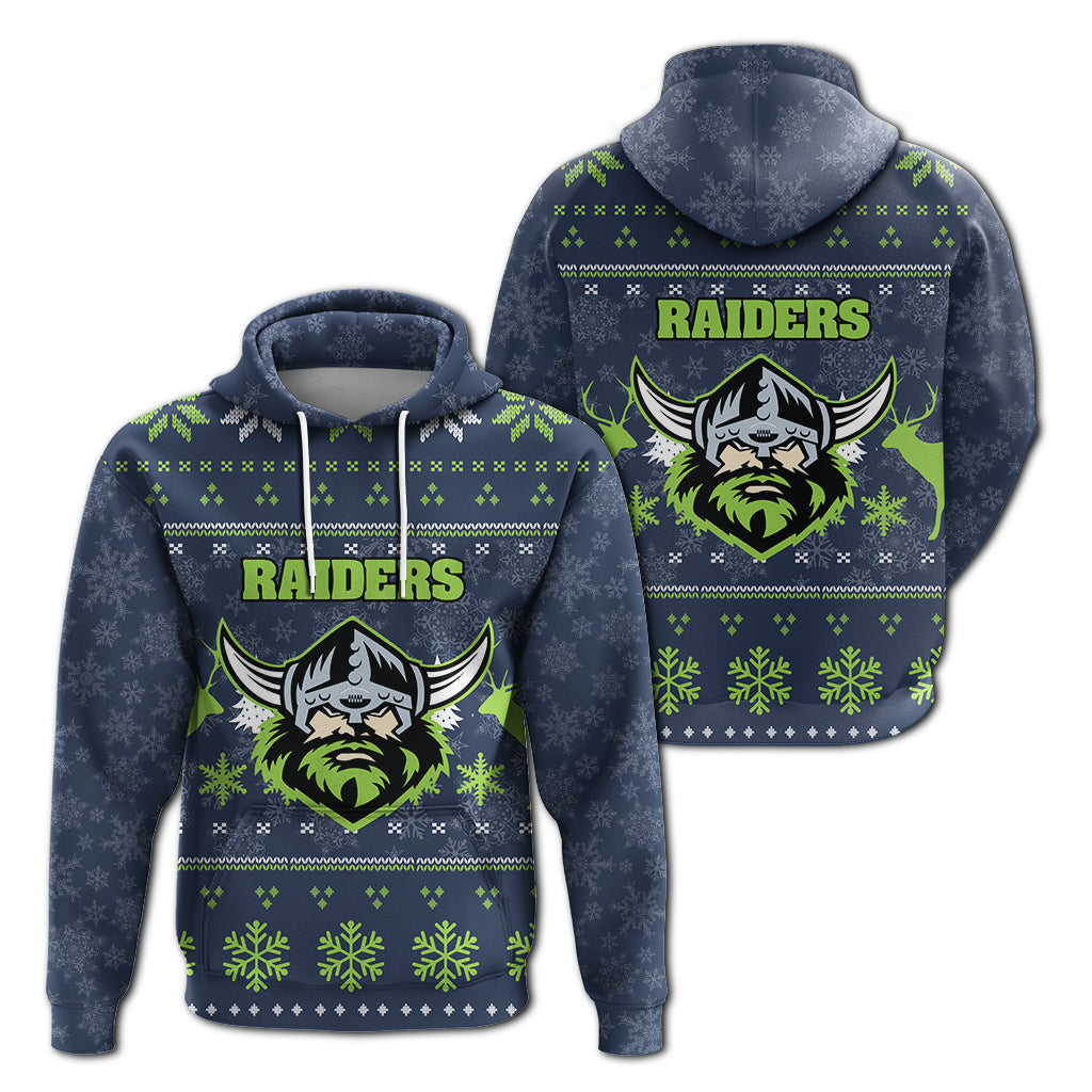 Canberra Raiders Hoodie - Christmas Ugly Style - LT12 - Vibe Hoodie Shop