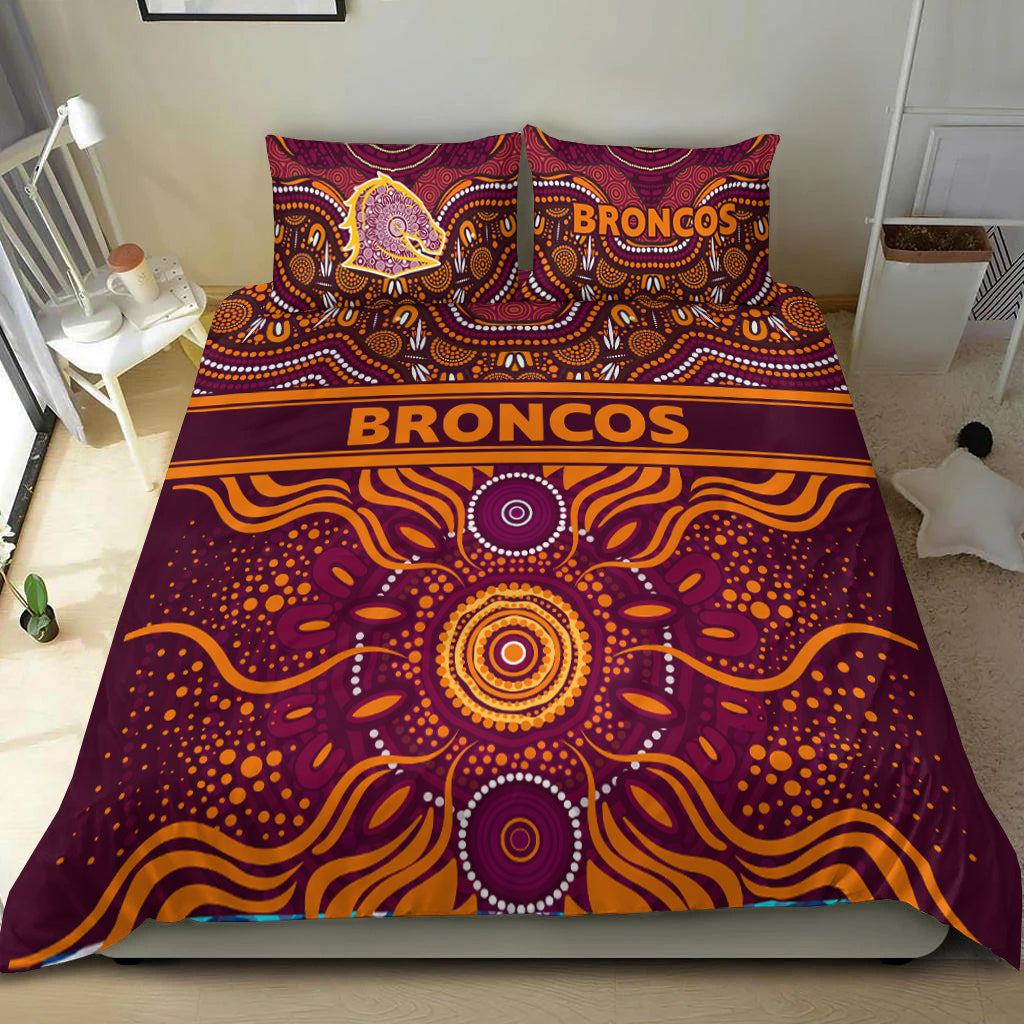 Broncos Rugby Aboriginal Pattern