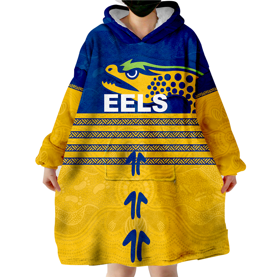 Parramatta Eels Pride Wearable Blanket Hoodie - - Vibe Hoodie Shop