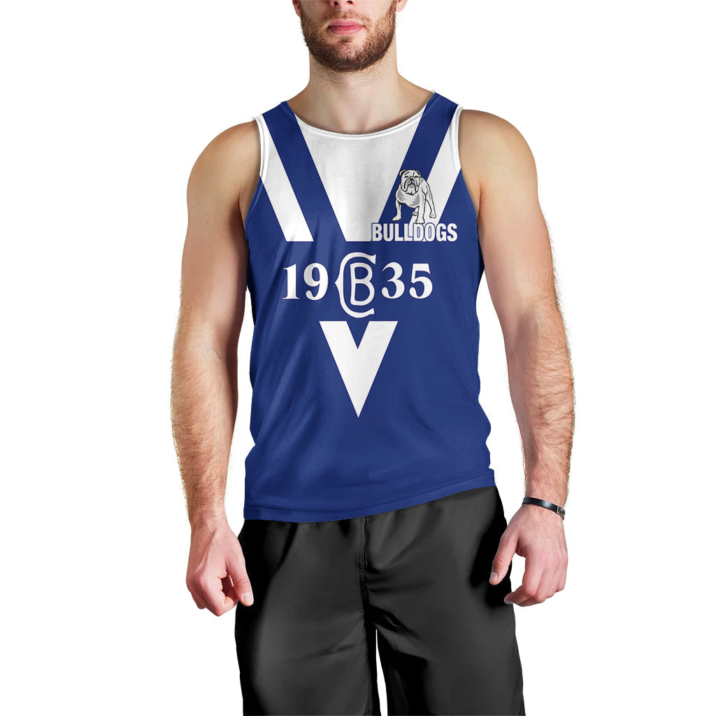 Canterbury - Bankstown Bulldogs Blue Men's Tank Top - - Vibe Hoodie Shop