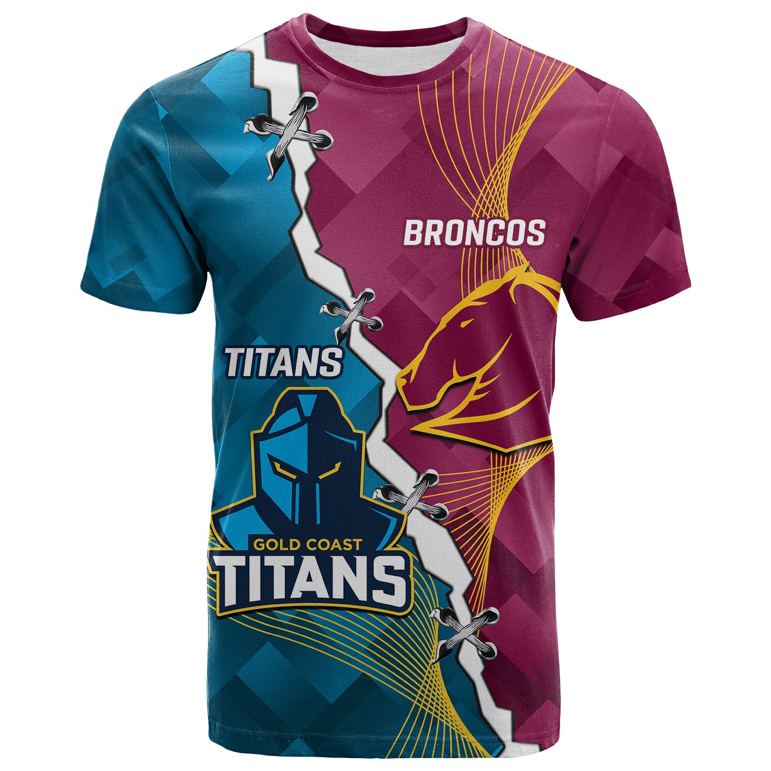 CUSTOMER REQUEST- Broncos And Titans - 09/09/2024 - T Shirt - LT14