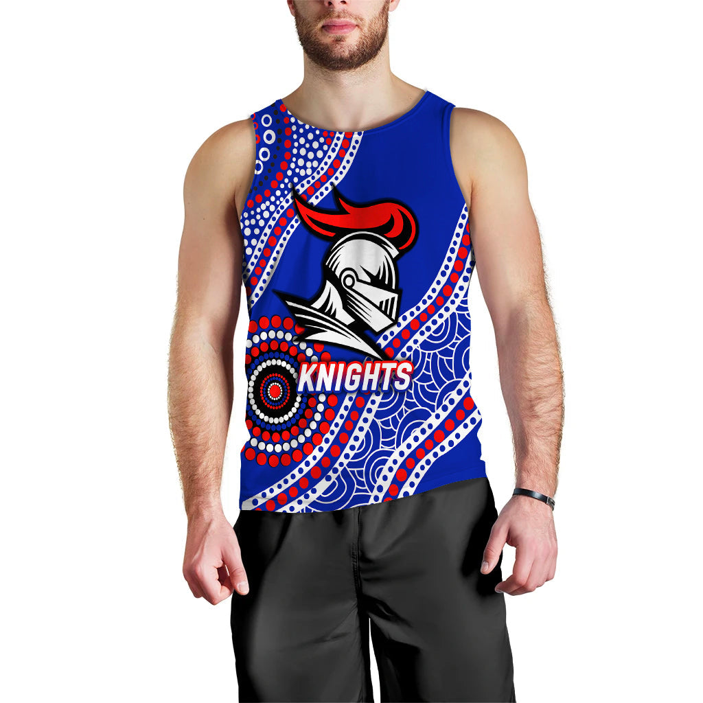 Knights Rugby 2022 Aboriginal Art Men Tank Top - - Vibe Hoodie Shop