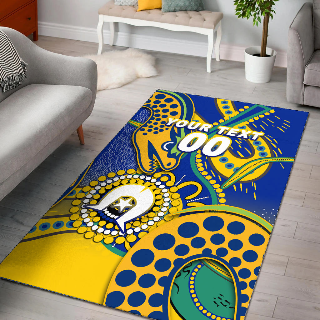 (Custom Personalised) Eels Rugby NAIDOC 2022 Aboriginal Area Rug - - Vibe Hoodie Shop