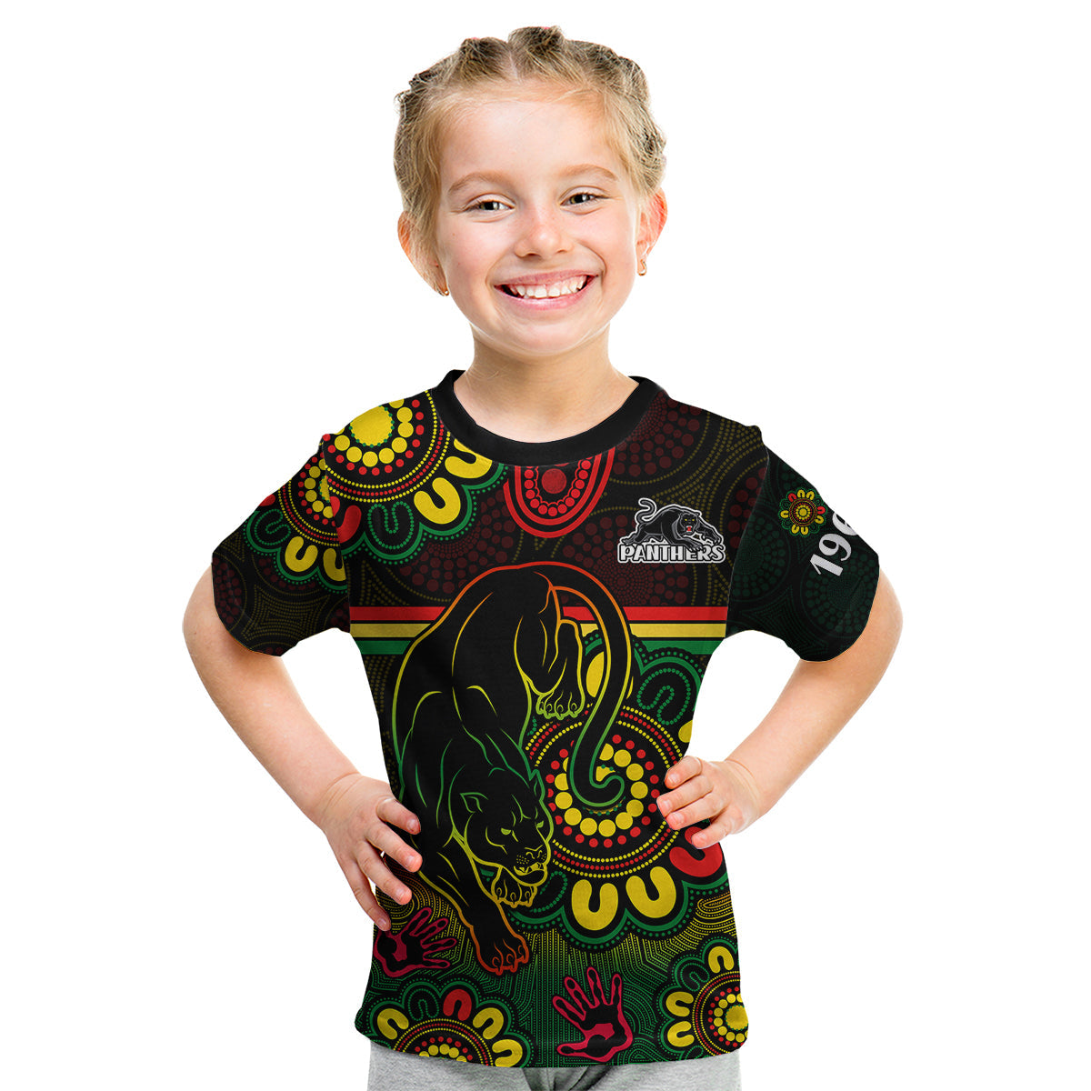 NRL Penrith Panthers Rugby Kid T Shirt Panthers 1966 Aboriginal Panthers 1966 Aboriginal - Vibe Hoodie Shop