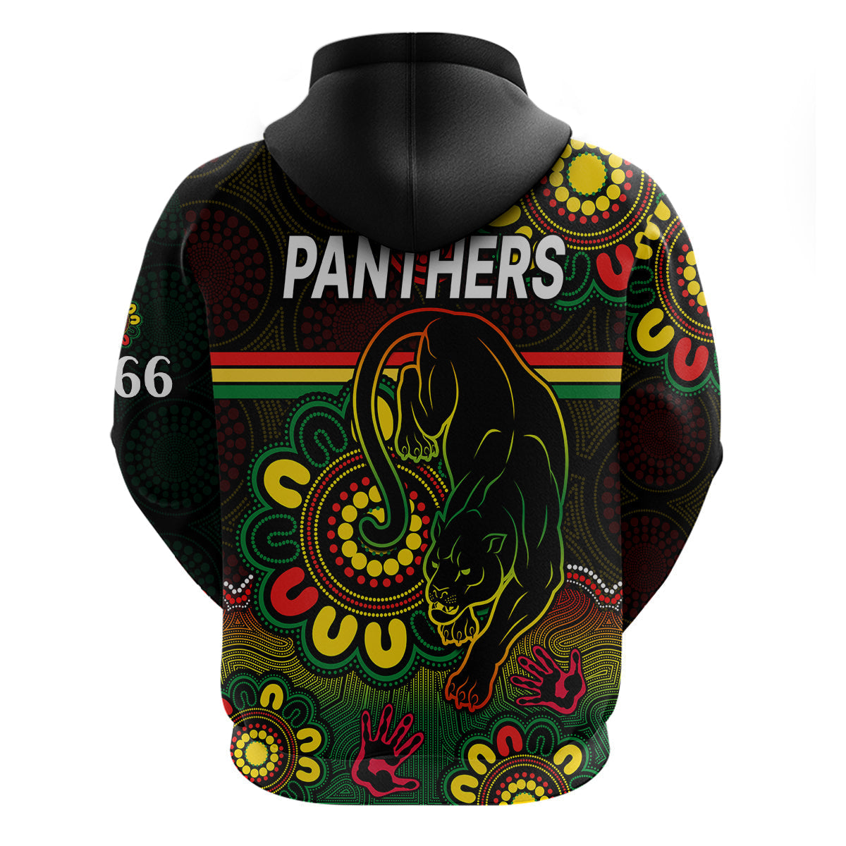NRL Penrith Panthers Rugby Hoodie Panthers 1966 Aboriginal LT9 - Vibe Hoodie Shop