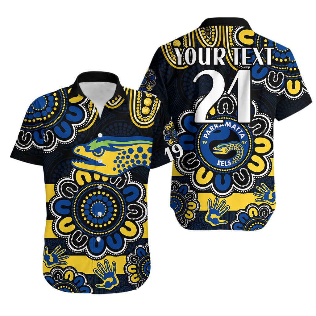 (Custom Personalised) NRL Parramatta Eels Rugby Hawaiian Shirt Eels 1947 Aboriginal - Vibe Hoodie Shop