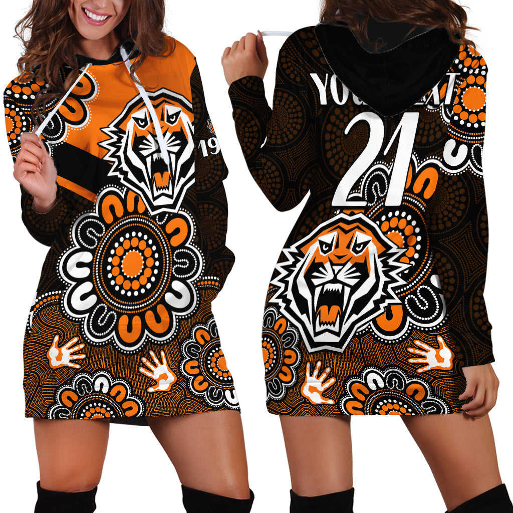 custom-personalised-nrl-wests-tigers-rugby-founded-1999-aboriginal-hoodie-dress