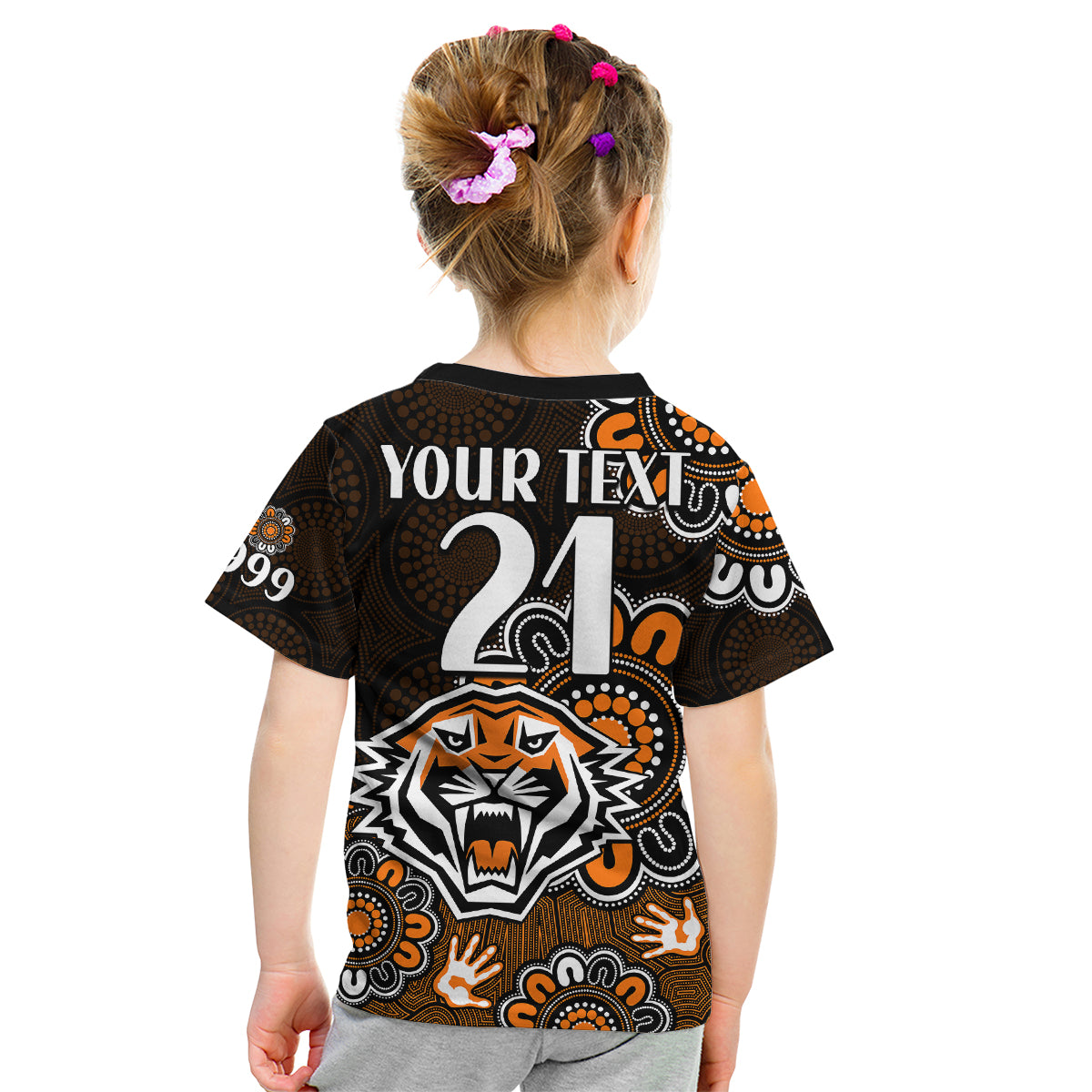 custom-personalised-nrl-wests-tigers-rugby-founded-1999-aboriginal-kid-t-shirt