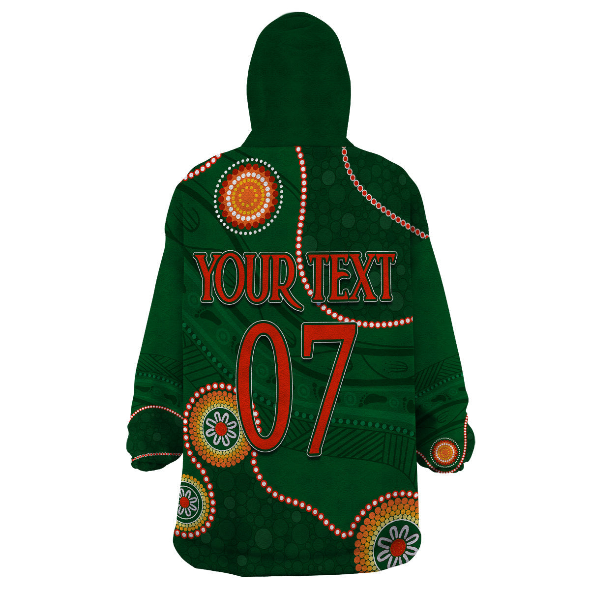 Personalised NAIDOC Week 2023 NRL Rabbitohs For Our Elders Wearable Blanket Hoodie - Vibe Hoodie Shop