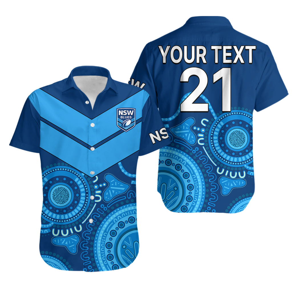 (Custom Personalised) New South Wales Rugby Hawaiian Shirt Indigenous NSW Blues - Vibe Hoodie Shop