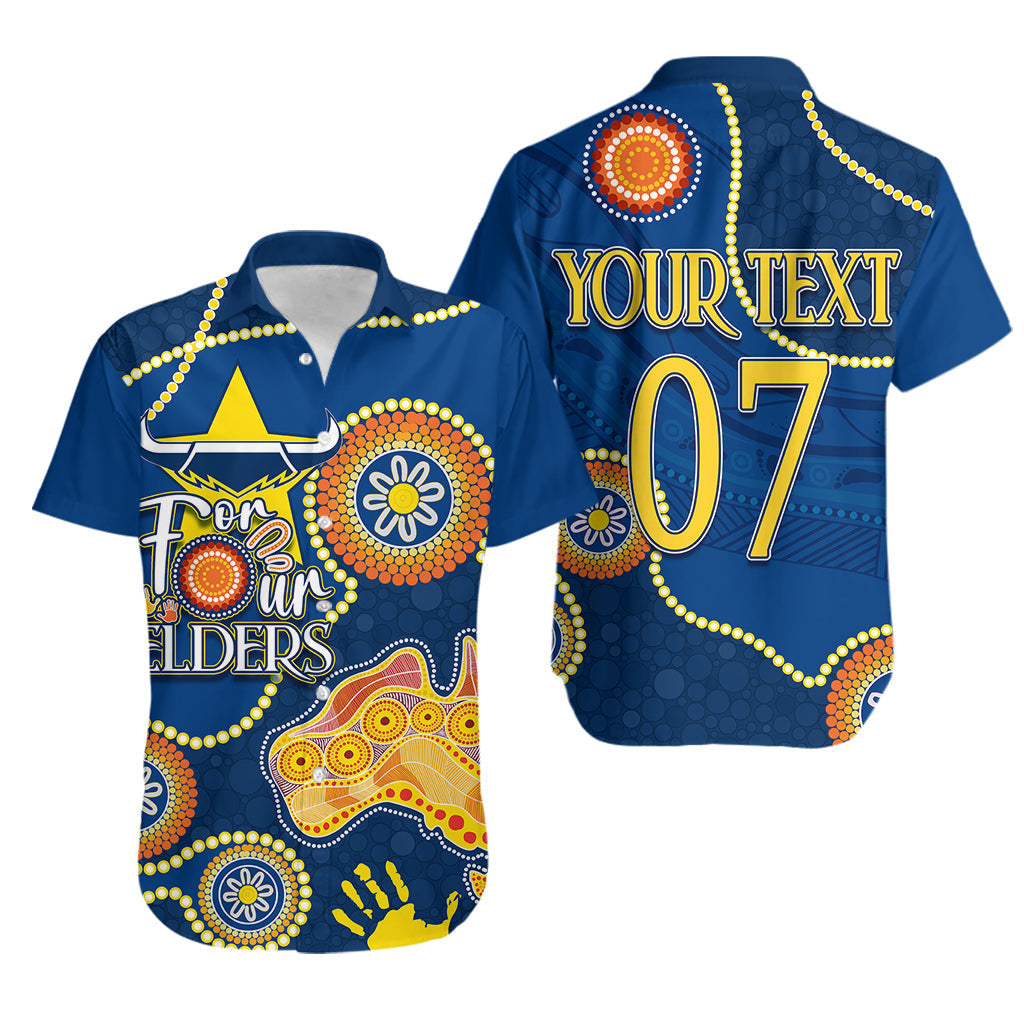 Personalised NAIDOC Week 2023 NRL Cowboys For Our Elders Hawaiian Shirt - Vibe Hoodie Shop