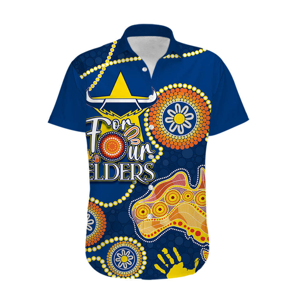 Personalised NAIDOC Week 2023 NRL Cowboys For Our Elders Hawaiian Shirt - Vibe Hoodie Shop