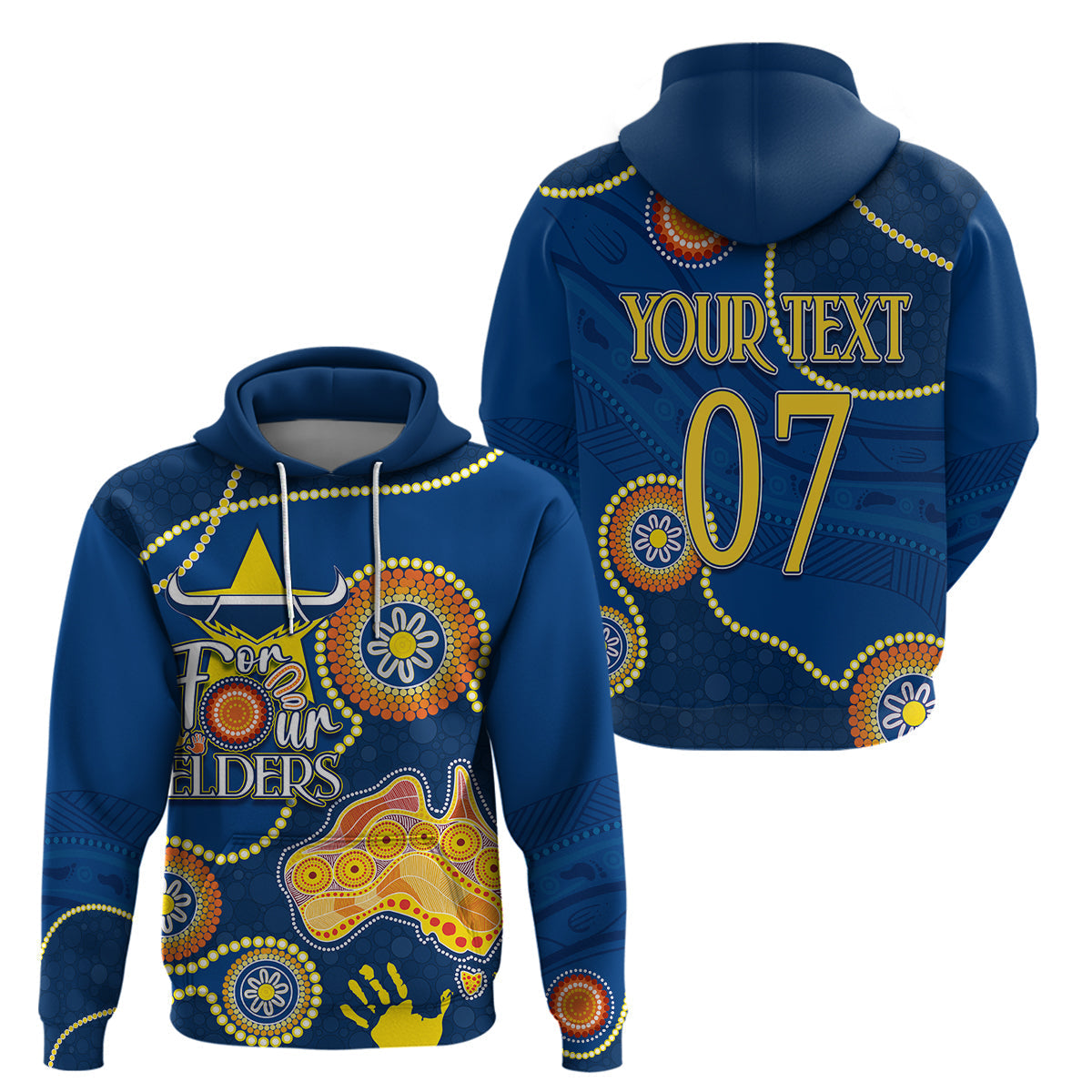 Personalised NAIDOC Week 2023 NRL Cowboys For Our Elders Hoodie LT7 - Vibe Hoodie Shop