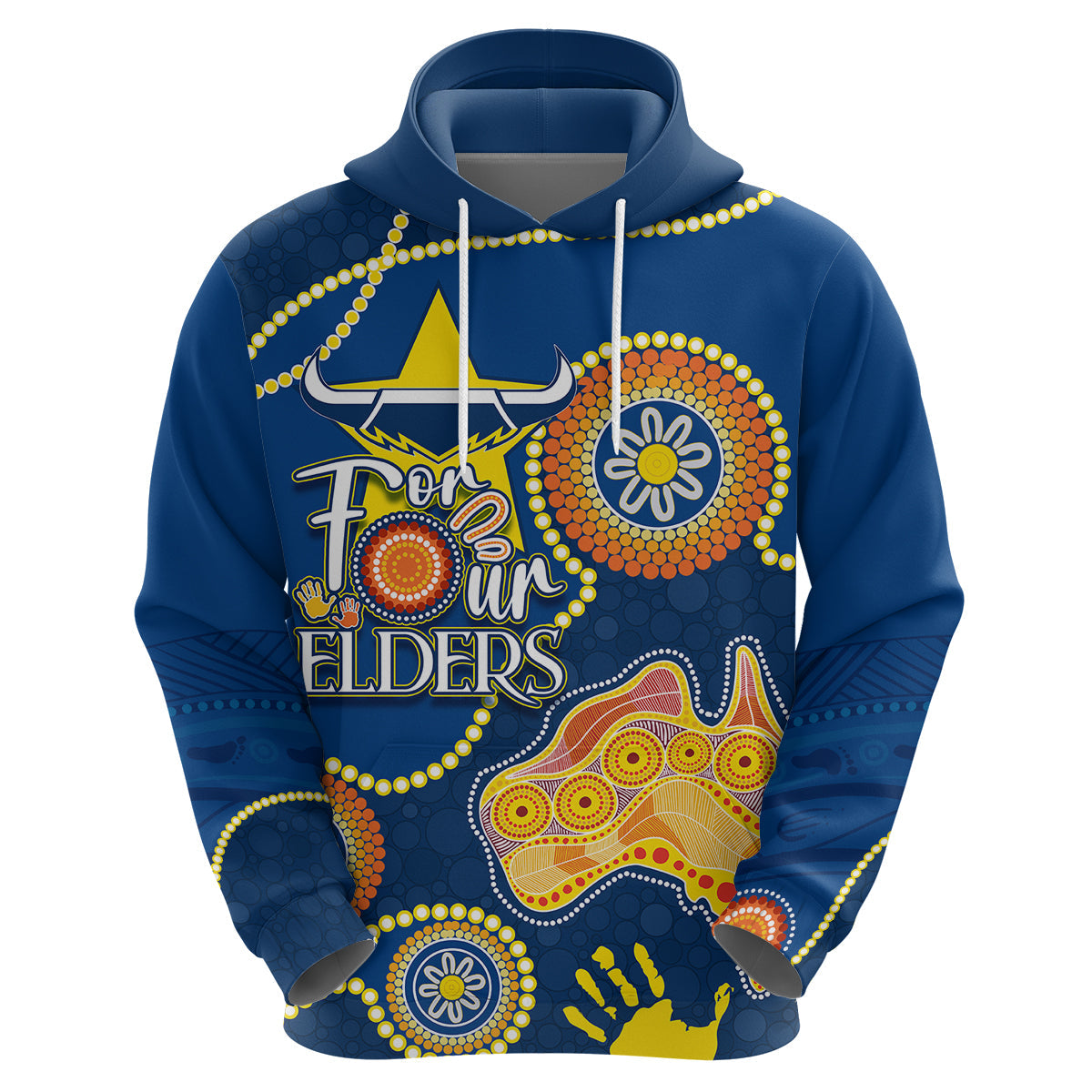Personalised NAIDOC Week 2023 NRL Cowboys For Our Elders Hoodie LT7 - Vibe Hoodie Shop