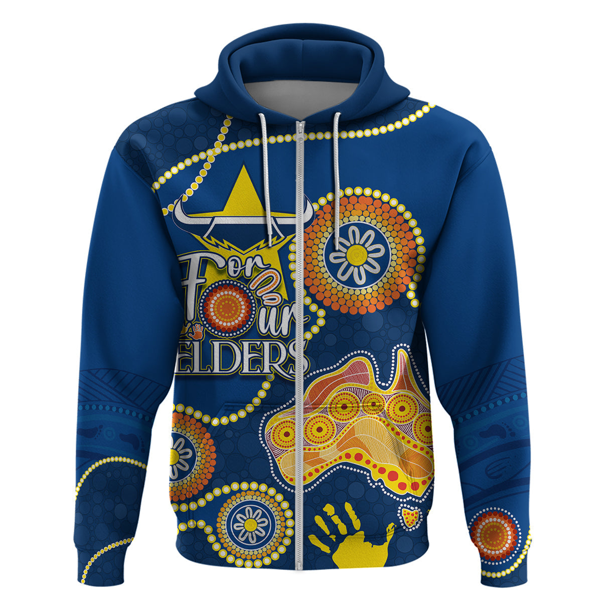 Personalised NAIDOC Week 2023 NRL Cowboys For Our Elders Hoodie LT7 - Vibe Hoodie Shop
