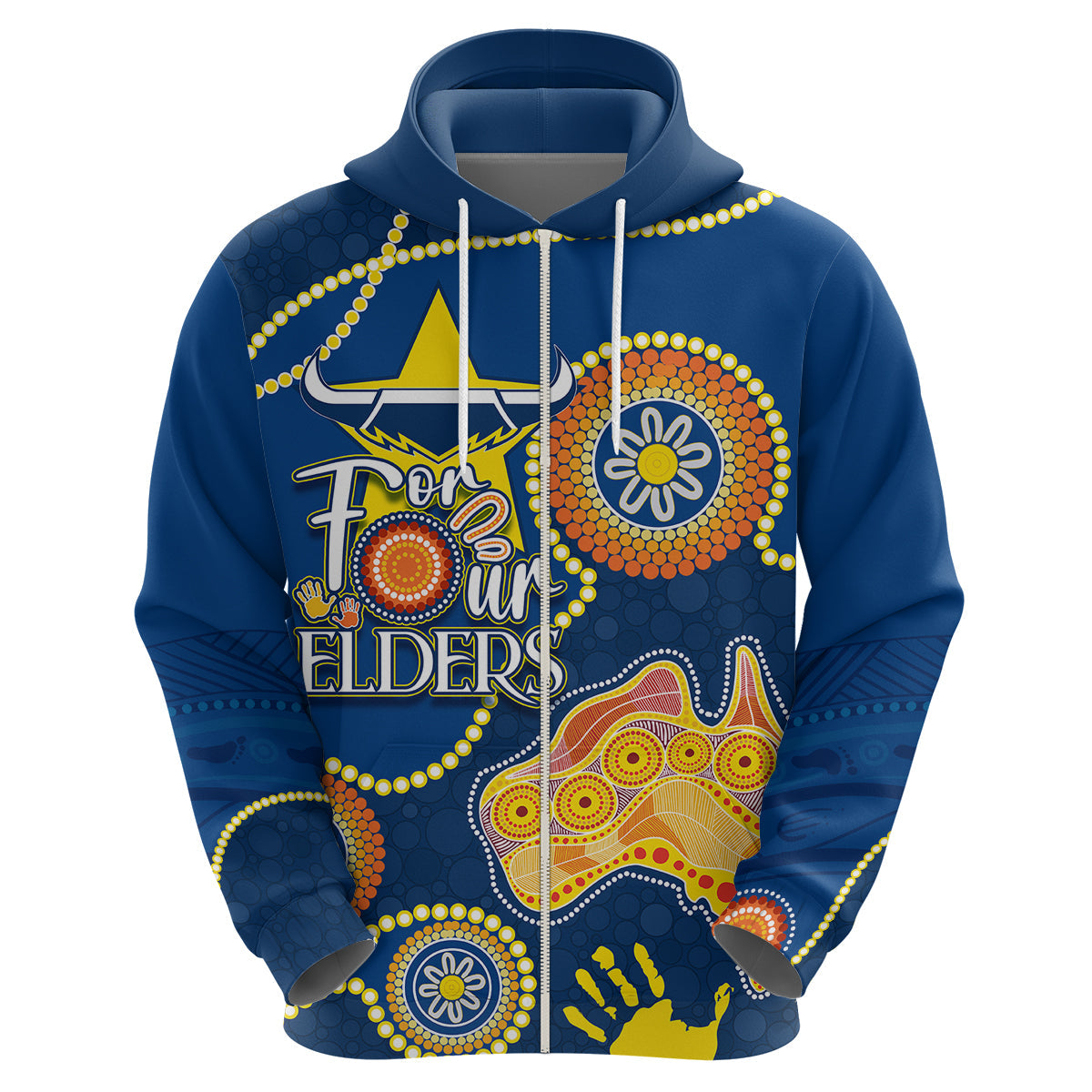 Personalised NAIDOC Week 2023 NRL Cowboys For Our Elders Hoodie LT7 - Vibe Hoodie Shop