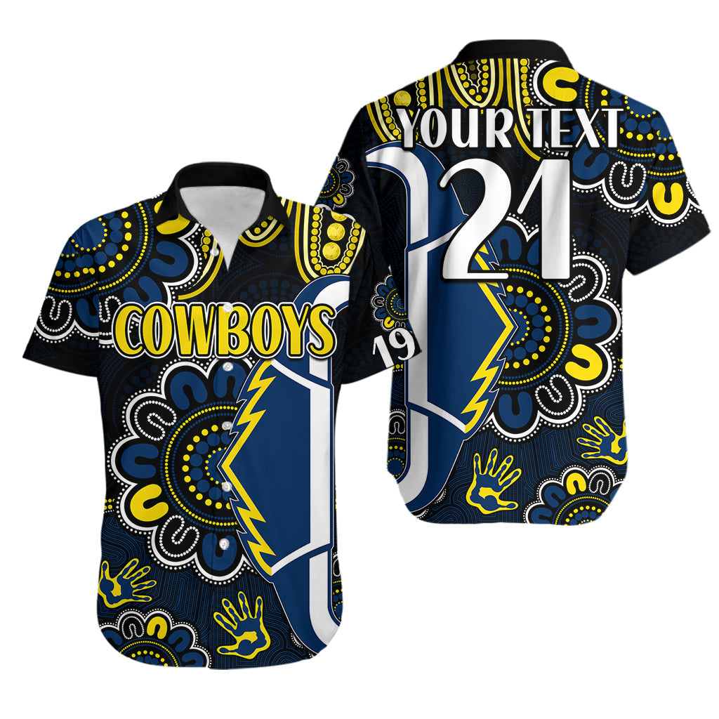 (Custom Personalised) NRL North Queensland Cowboys Rugby Hawaiian Shirt Est 1992 Aboriginal - Vibe Hoodie Shop