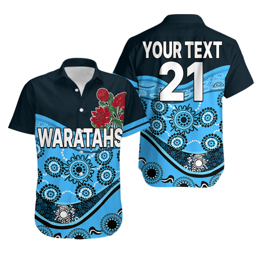 (Custom Personalised) Waratahs Rugby Hawaiian Shirt NSW Red Waratahs Indigenous - Vibe Hoodie Shop