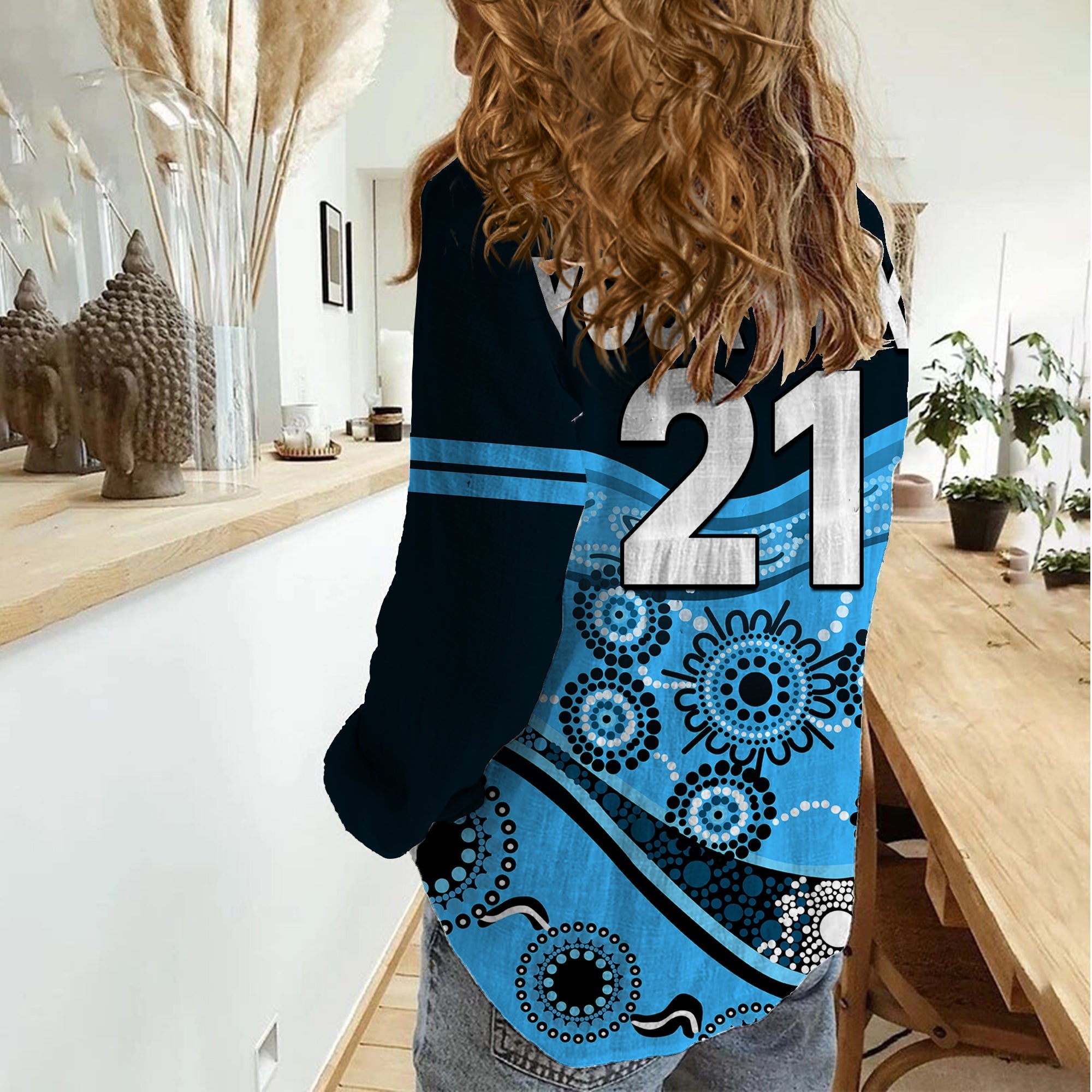 (Custom Personalised) Waratahs Rugby Women Casual Shirt NSW Red Waratahs Indigenous - Vibe Hoodie Shop