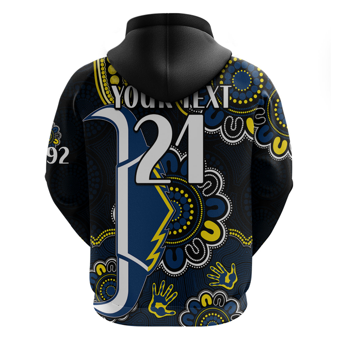 (Custom Personalised) NRL North Queensland Cowboys Rugby Hoodie Est 1992 Aboriginal LT9 - Vibe Hoodie Shop