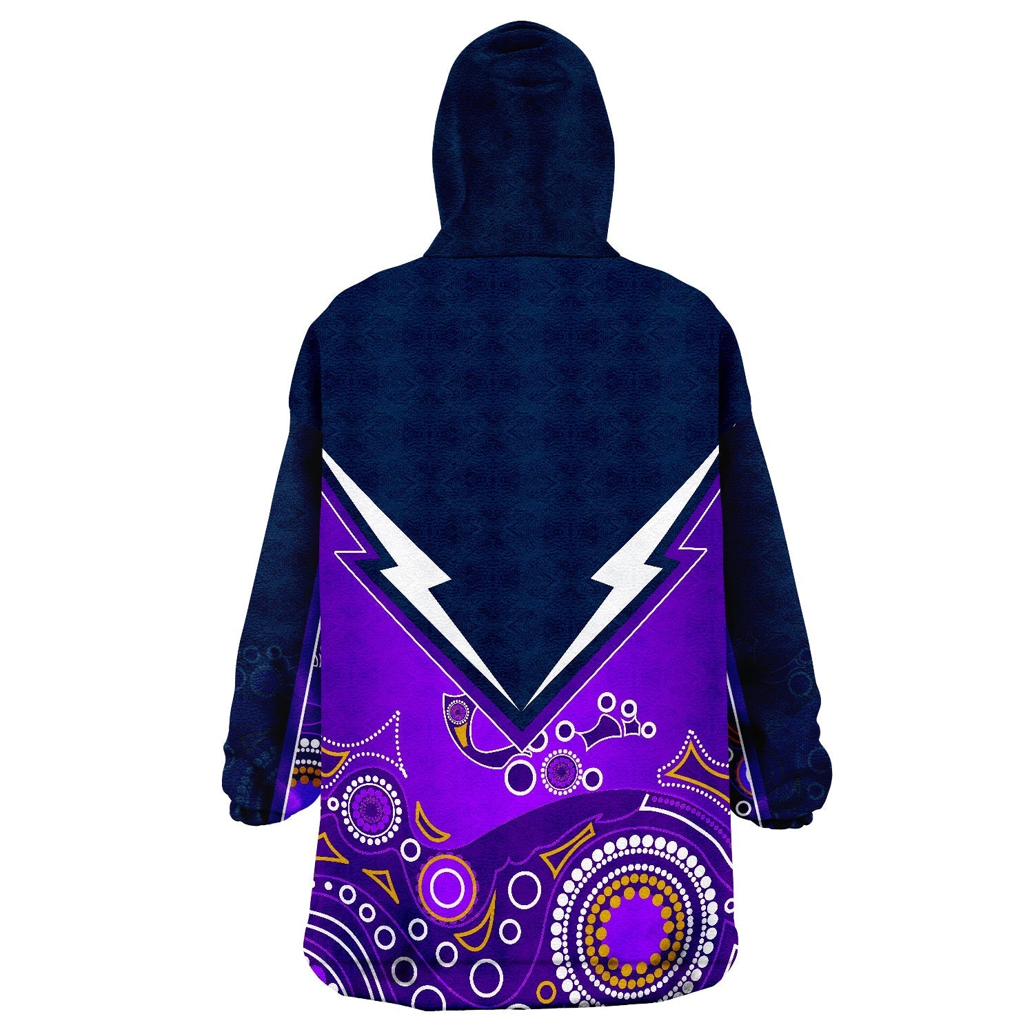 Melbourne Storm Aboriginal Wearable Blanket Hoodie - Vibe Hoodie Shop