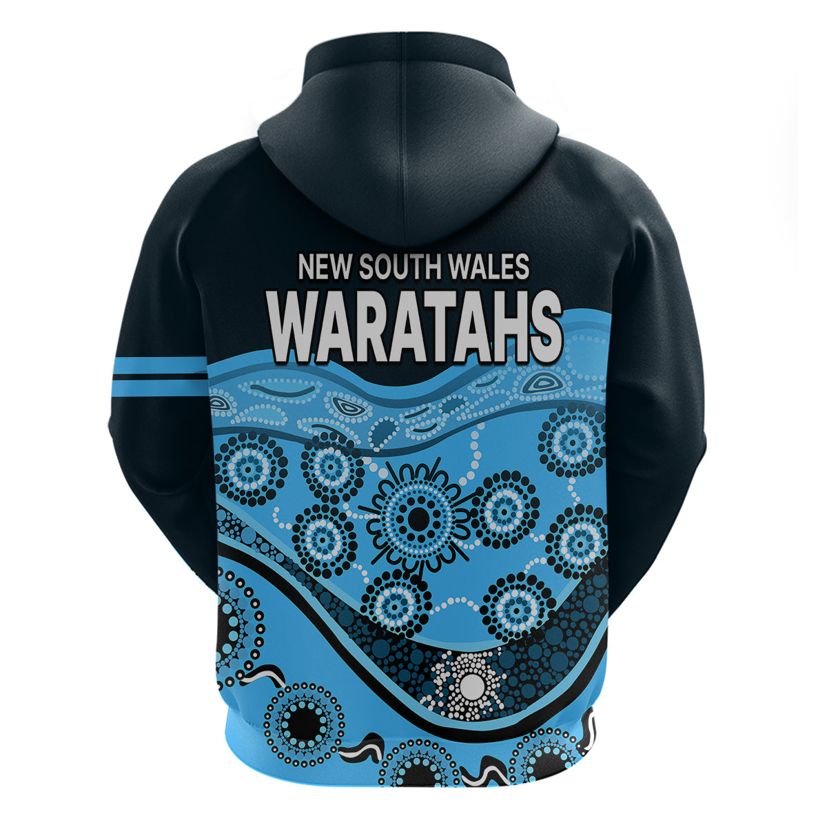 Waratahs Rugby Hoodie NSW Red Waratahs Indigenous LT9 - Vibe Hoodie Shop