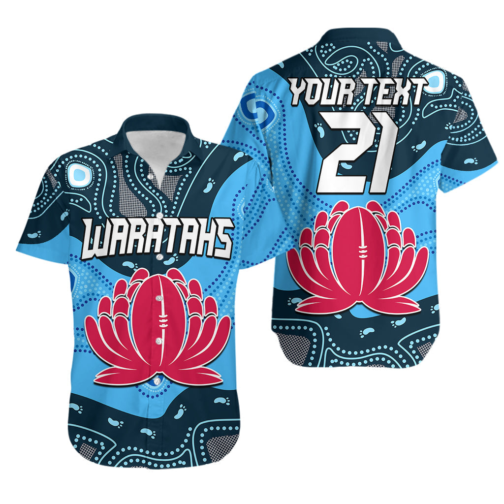 (Custom Personalised) Waratahs Rugby Hawaiian Shirt NSW Indigenous - Vibe Hoodie Shop