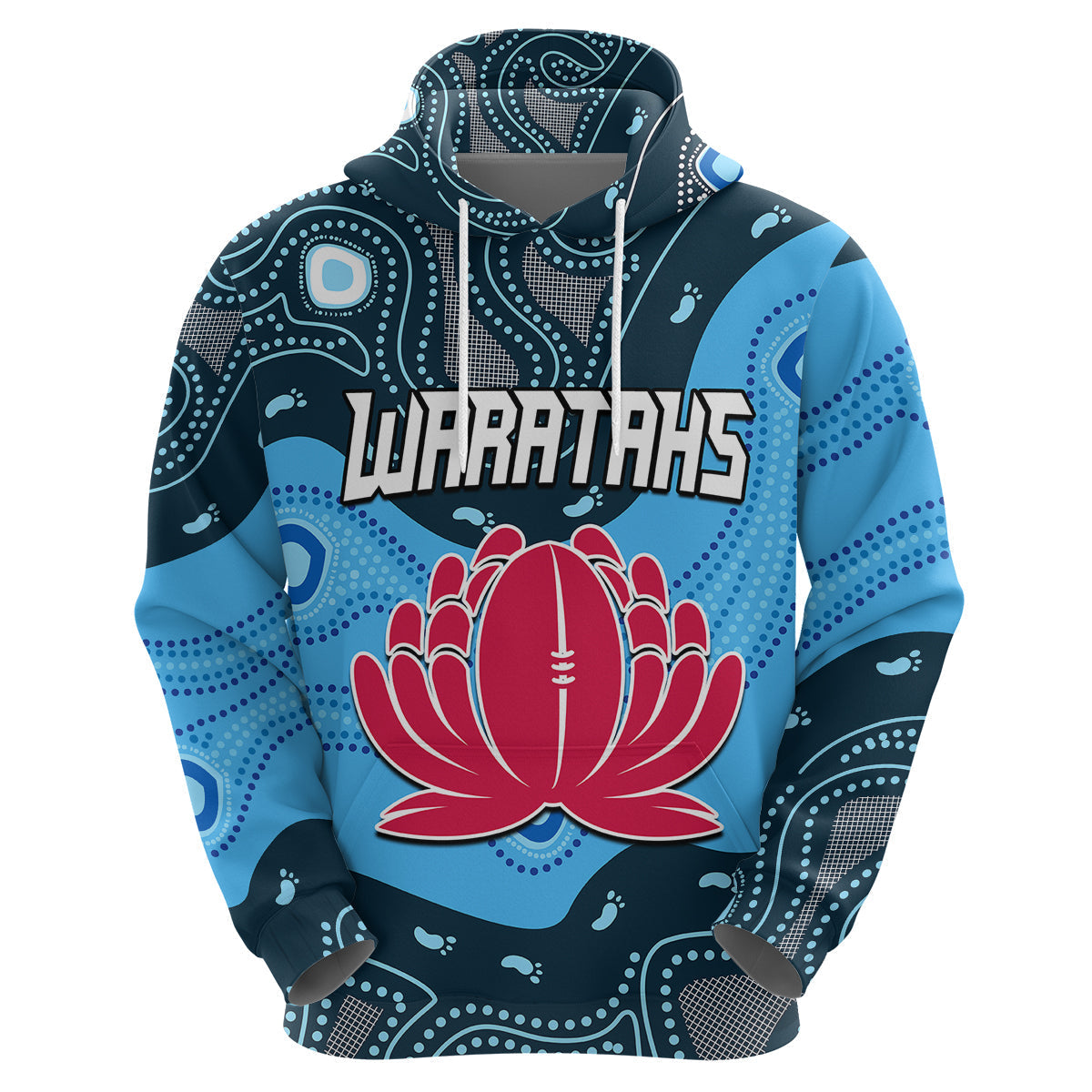 (Custom Personalised) Waratahs Rugby Hoodie NSW Indigenous LT9 - Vibe Hoodie Shop