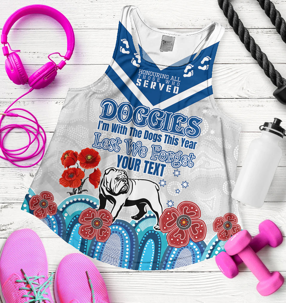 australia-city-of-canterbury-bankstown-anzac-custom-women-racerback-tank-anzac-day-im-with-the-doggies-tank